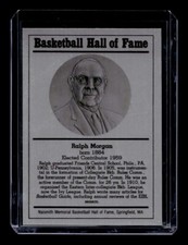 RALPH MORGAN 1986-99 BASKETBALL HALL OF FAME METALLIC HOF