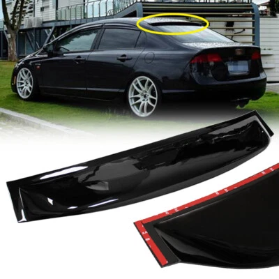 For 2006-2011 Honda Civic 4DR Sedan Rear Window Roof Vent Visor Spoiler Wing ABS - Image 1 of 4