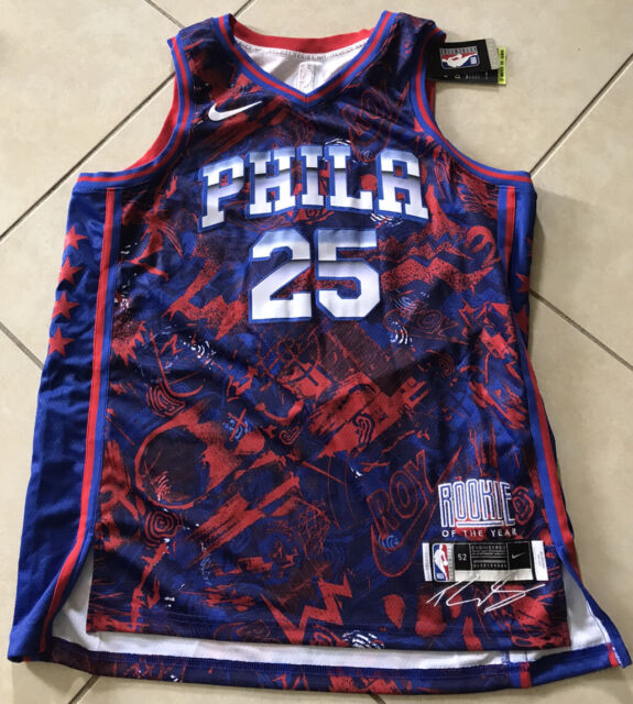 76ers #25 Ben Simmons Blue Stitched #NBA #Jersey
