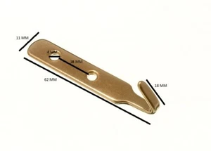 Picture Frame Hanging J Hook EB Brass Plated Pack Of 100 - Picture 1 of 1