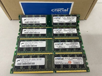 Crucial CT6464Z40B 4x512MB 1Rx8 PC3200 400MHz CL3 DDR Memory - Image 1 of 4