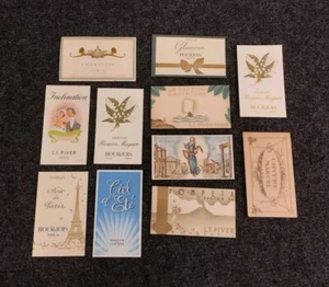 Belle Collection De 11 Cartes De Parfums Anciens Années 30-40 - Imagen 1 de 11
