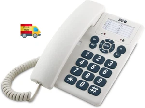 TELEFONO FIJO SOBREMESA TECLAS GRANDES 3 MEMORIAS DIRECTAS 10 INDIRECTAS - Imagen 1 de 1