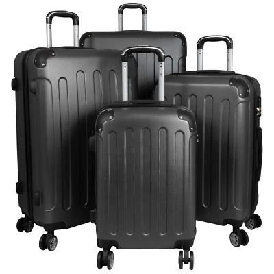 Hartschalen Reise Trolley vier Rollen Koffer M L XL XXL o. Set Gronau Anthrazit - Bild 1 von 4