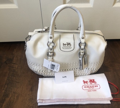 Borsa a tracolla Coach Madison Ltd Ed Woven Juliette in pelle 2 vie 23342