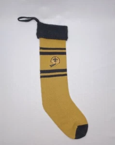 New Orleans Saints Tan & Black Knit 18" Christmas Stocking - Picture 1 of 15