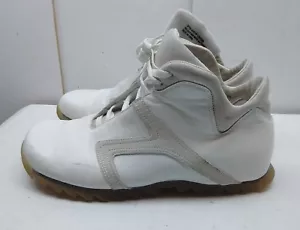 Steve Madden Roswell White Leather Ankle Lace Sneaker Beatle Boot Men's Shoe 10M - Picture 1 of 8
