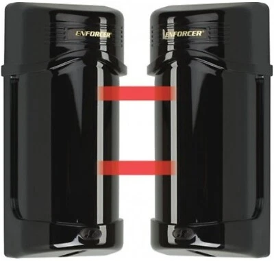 Seco-Larm E-960-D90Q ENFORCER Twin Photobeam Detectors with Laser Beam Alignment