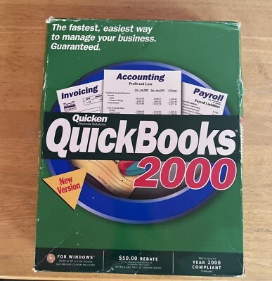 Pre-Owned Quicken Financial Solutions QuickBooks 2000 Software (Windows 95/98) - Image 1 of 4
