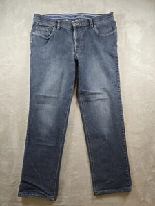 Hiltl Jeans blau Denim gerades Bein Hose 5 Pocket Herren Größe 38x32 Passform 35x29,5 - Bild 1 von 11