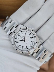 Rolex Air-King Watch, White Dial Ref 14010 34mm, 1997 Full Set - Picture 1 of 16