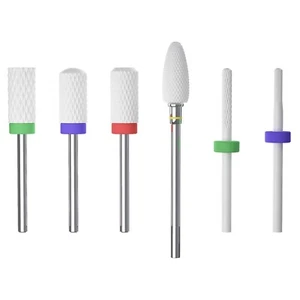 Ceramic Nail Drill Bit 6 Shapes Electric File Manicure Pedicure Nail Art Tool - Picture 1 of 53
