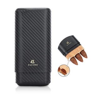 Galiner Leder Humidor Zigarrenetui Box Zedernholz Zigarrenhalter tragbar Geschenkbox - Bild 1 von 7