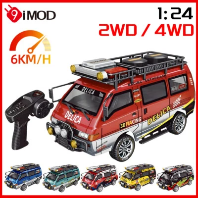 9IMOD 1:24 RC Delica Car 2WD/4WD Remote Control Vehicle Minibus Model Car Toys - Image 1 of 4