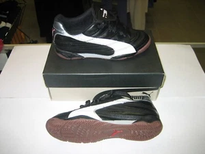 Puma Youth Indoor Soccer Shoe: Torcida  (Black/White) - Picture 1 of 1