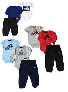 ADIDAS Baby Boy Bodysuits & Jogger 2-3 Piece Sets (ALL SEASON); 3M thru 18M, NWT - Picture 1 of 16