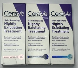 (Lot of 3) New CeraVe Skin Renewing Nightly Exfoliating Treatment 1.7oz.ea. - Picture 1 of 1