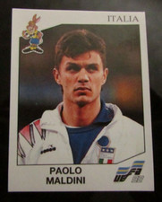 Panini Euro 92 1992 Paolo Maldini sticker no 240 unused AC Milan and Italy RARE