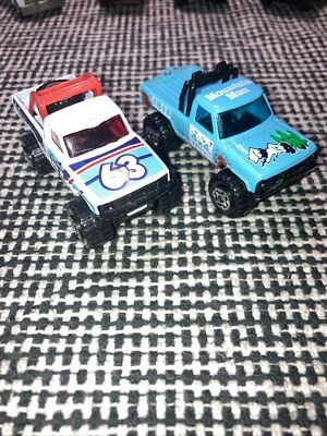 1981 Matchbox 4x4 Open Back Truck #63 & 4x4 Mini Pickup Mountain Man Cibie Nice - Image 1 of 4
