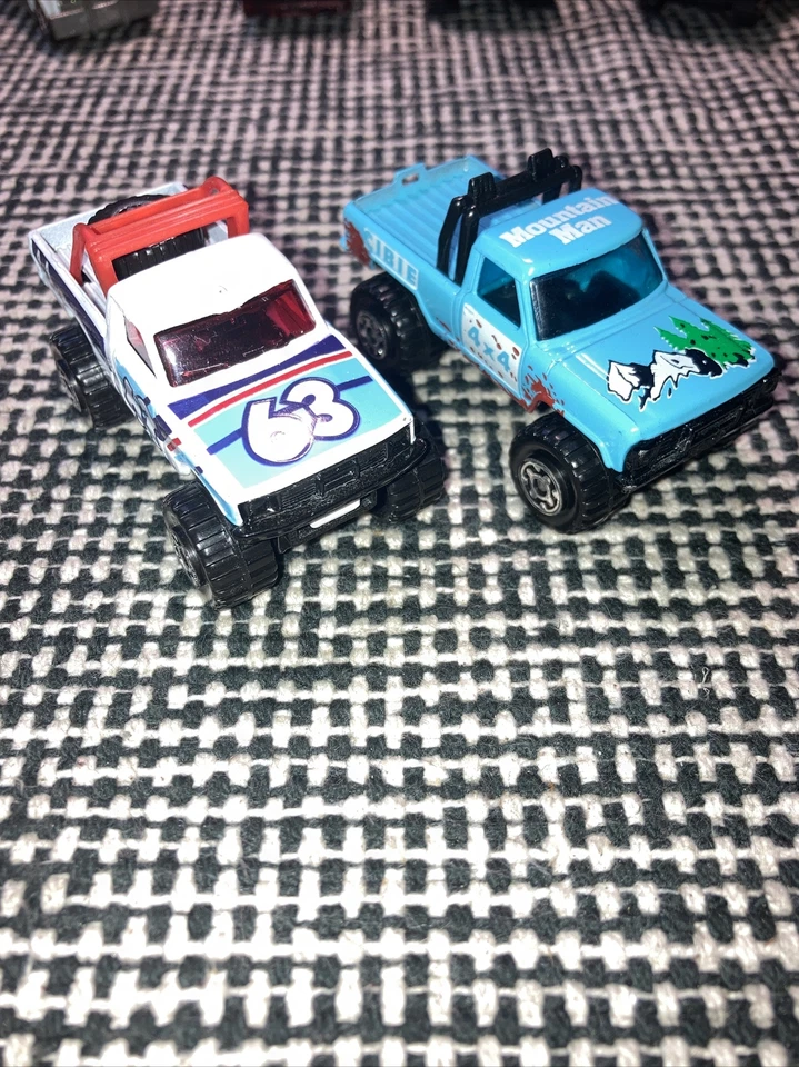 1981 Matchbox 4x4 Open Back Truck #63 & 4x4 Mini Pickup Mountain Man Cibie Nice - Image 1 of 4