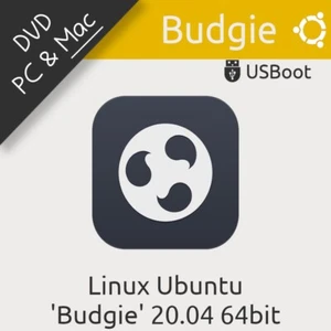 DISQUE DVD LINUX UBUNTU BUDGIE 20.04 64BIT BOOTABLE DISC D'INSTALLATION & LIVE - Photo 1/10