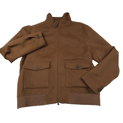 $2595 Canali Brown Full Zip Hand Sewn Double Face Jacket Mens Size 48 (Italy 58) - Image 1 of 4