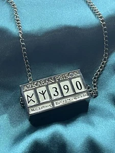 Unisex Wizard Spells Harry Potter Azkaban Prisoner Necklace Prisoner Number - Picture 1 of 9