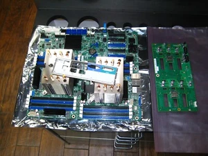 INTEL E99552-510 DUAL LGA2011 DDR3 S2600CP Mother Board & G15584-301 New - Picture 1 of 8
