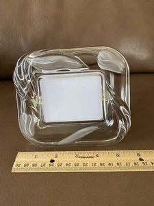 Vintage ~ MIKASA Crystal Photo Frame~ 5”x6” Frame~ Holds 2”x3” Photo ~ 1990s - Picture 1 of 9