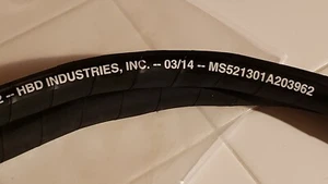 Military Grade NOS Reinforced Coolant Hose ZZ-H-428 8' L, 5/8" ID, 1-1/16" OD - Bild 1 von 4