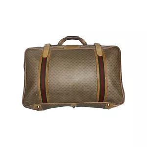 Borsa Gucci vintage GG monogramma guscio morbido borsone valigia vinile pelle bagaglio - Foto 1 di 22