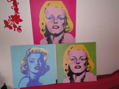 Marilyn Monroe 3 tableaux - Photo 1/4