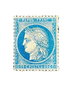 France 1871 3rd Republic 25c blue Ceres MLH Sg198? Cat £125 - Picture 1 of 3