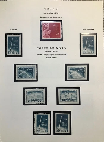 China #379 Korea #134-137 #134a-137a Mint CV$303.00 Space Sputnik #SPC1-002 Cover