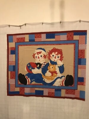 Daisy Kingdom Raggedy Ann & Andy Fabric Panel - Image 1 of 2