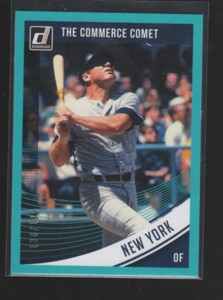 MICKEY MANTLE 2018 PANINI DONRUSS TEAL CARD #200   /199