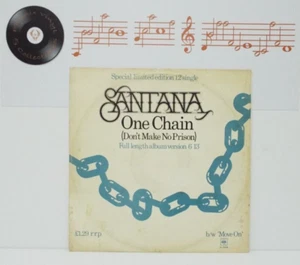 Santana One Chain Don’t Make No Prison 12” Single Limited Edition A1 B1 - EX - Picture 1 of 3