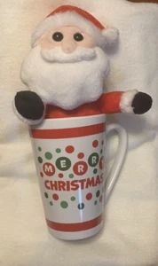 Santa Claus Plush and Mug Merry Christmas 15 oz Latte Mug Cute Gift - Picture 1 of 7
