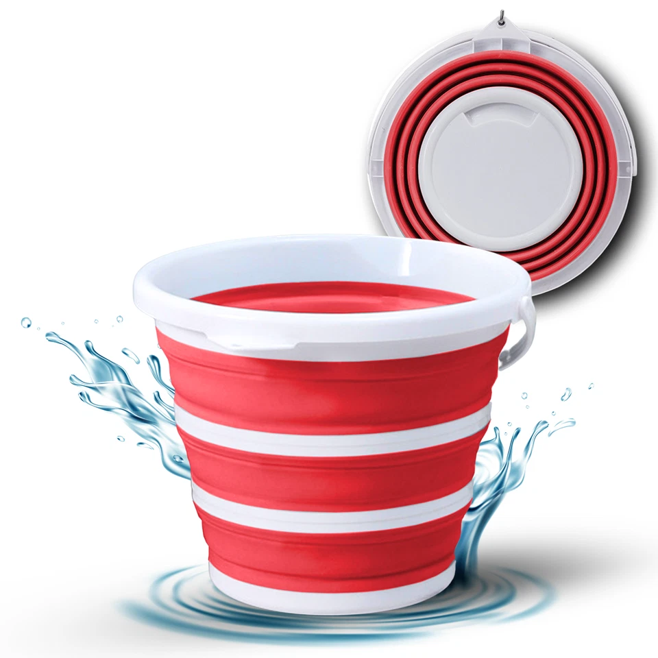 Falteimer 10L faltbarer Eimer Putzeimer Wassereimer Campingeimer Angeln Outdoor - Bild 1 von 4