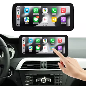 Pantalla táctil de 12,3"" para Benz Clase C W204 NTG4,5/4,7 inalámbrica Carplay Android Auto - Imagen 1 de 15