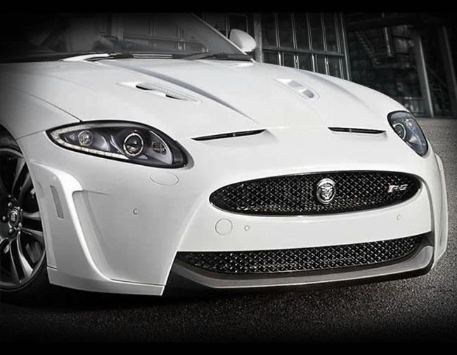 Delantal delantero reforzado de repuesto en fibra de carbono real para Jaguar XKR-S  Foto 1 de 1