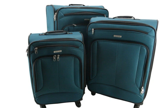 American Tourister 115358-2824 21" 25" and 29" Softside Luggage 3-Piece - Teal