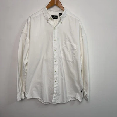 Vintage Structure Men's White/Cream Button Down Dress Shirt Size XL - Image 1 of 4
