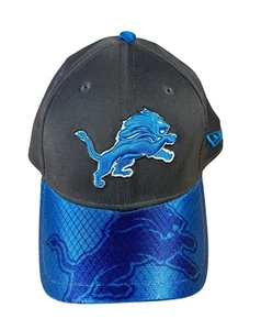 Cappello Detroit Lions New Era 39THIRTY piccolo/medio elasticizzato vestibilità NFL berretto laterale - Foto 1 di 6