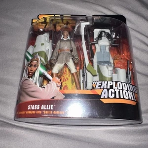 Star Wars Revenge of the Sith (ROTS) STASS ALLIE WITH BARC SPEEDER Hasbro 2005 - Picture 1 of 4