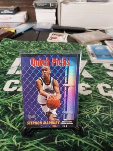 1997 Fleer Ultra Quick Picks Stephon Marbury #1 QP Minnesota Timberwolves - Picture 1 of 2