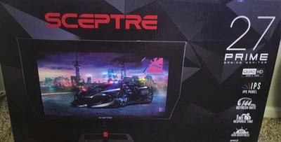 NEW Sceptre 27" QHD IPS LED Monitor 144Hz 1ms E275B-QPN168 - Image 1 of 3