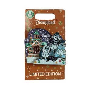 Disneyland Haunted Mansion Holiday Pin – On the Naughty List Hitchhiking Ghosts - Picture 1 of 4