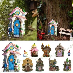 Miniature Fairy Elf Door for Garden Tree House Outdoor Indoor Fairyland Decor - Picture 1 of 19