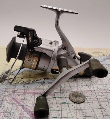 CARRETE DE PESCA GIRATORIO SHIMANO SPIREX 4000RD ARRASTRE TRASERO-LUCHA-QUICKFIRE II Foto 1 de 4